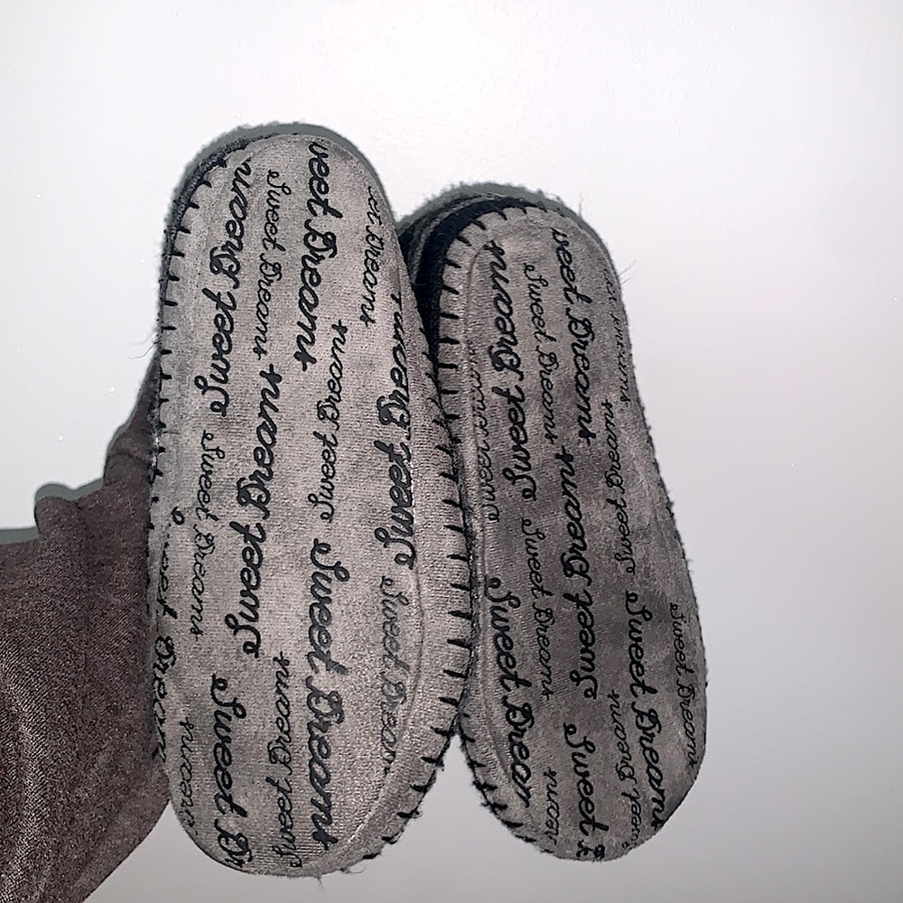 Gray & Black Animal Slippers - Picture 6 of 7